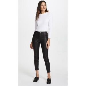 Blank NYC NWT | The Bond Mid Rise Vegan Leather Pant Crop Black | 27